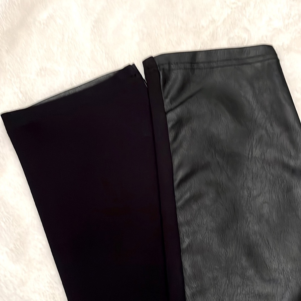 NU Denmark Black Faux Leather Pants Size M - Picture 3 of 9